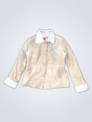 Xhilaration Suede Jacket with Fur Trim