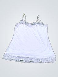 Felina White Lace Trim Camisole