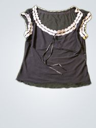 Black Sheer Lace Blouse