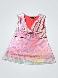 Westwood Printed Draped Blouse