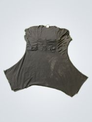 Dynamite Black Ruffle Blouse