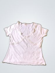 Derek Heart Lace Trim Ribbed Camisole