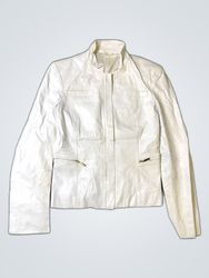 White Leather Jacket