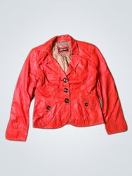 Gerry Weber Red Leather Jacket