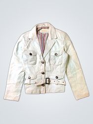 Mauritius Pale Blue Leather Jacket