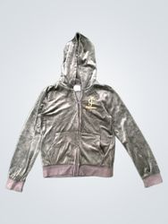 Juicy Couture Gray Velour Hoodie