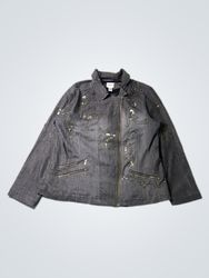 CHICO'S Embellished Denim Jacket