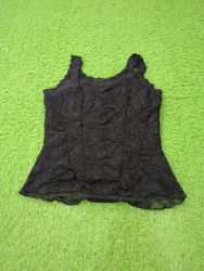 Killer Cat Black Lace Tank Top