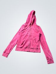Juicy Couture Pink Velour Zip-Up Hoodie