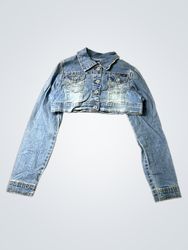 Angels Cropped Denim Jacket