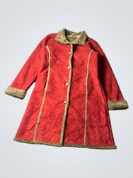 L.L.Bean Suede Shearling Lined Coat