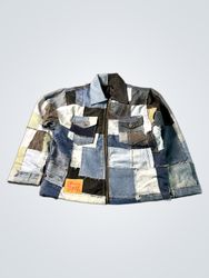 Upcycled Levi's Patchwork Denim Jacket