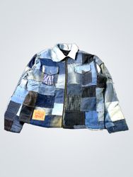 Upcycled Levi's Patchwork Denim Jacket