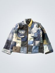 Upcycled Levi's Patchwork Denim Jacket