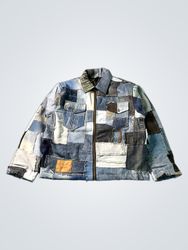 Upcycled Patchwork Denim Jacket