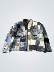 Upcycled Levi's Patchwork Denim Jacket