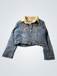 L.O.G.G. Denim Jacket with Fur Collar