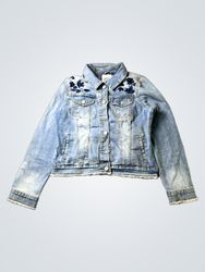 Vintage America Blues Embroidered Denim Jacket