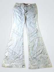 Bee Bee Light Wash Flare Jeans with Embellishments