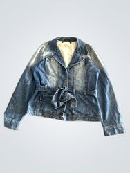 Denim Jacket with Belt