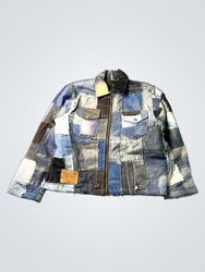 Upcycled Patchwork Denim Jacket