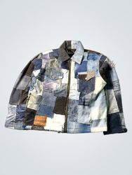 Upcycled Patchwork Denim Jacket