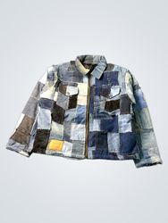 Upcycled Patchwork Denim Jacket