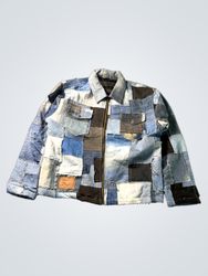 Upcycled Patchwork Denim Jacket