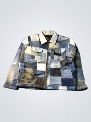 Upcycled Patchwork Denim Jacket