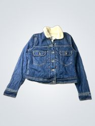 Old Navy Denim Sherpa Lined Jacket