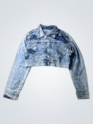 Dear Wave Vintage Cropped Denim Jacket