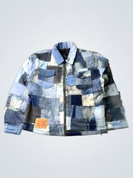 Upcycled Levi's Patchwork Denim Jacket