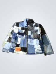 Upcycled Patchwork Denim Jacket