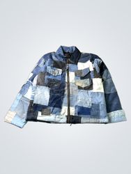 Upcycled Patchwork Denim Jacket