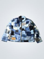 Upcycled Patchwork Denim Jacket