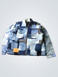 Upcycled Levi's Patchwork Denim Trucker Jacket