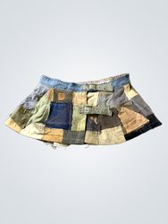 Carhartt Patchwork Denim Skirt