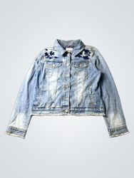 VINTAGE AMERICA BLUES Embroidered Denim Jacket