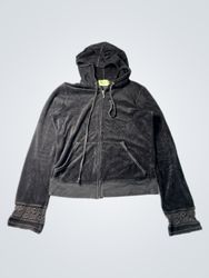 Juicy Couture Velour Zip-Up Hoodie