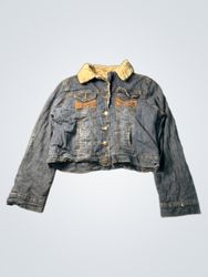 G Jeans Denim Jacket with Sherpa Collar