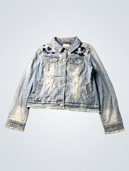 Vintage America Blues Embroidered Denim Jacket