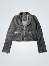 Women's Black Cropped Jacket