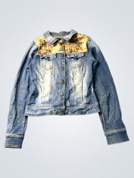 Forever 21 Denim Jacket with Floral Print