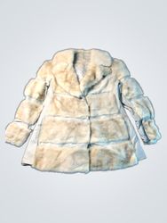 Cream Fur and Leather Coat