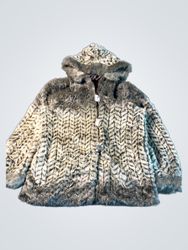 LINDOR PETITE Faux Fur Hooded Jacket