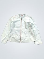 Kemp & Company Light Blue Leather Jacket