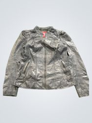 EDC Women's Black Faux Leather Jacket
