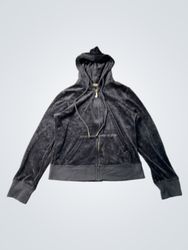 Juicy Couture Velour Zip-Up Hoodie