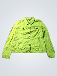 Karen Kane Women's Lime Green Denim Jacket