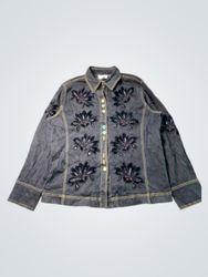 Graff Wear Women's Embroidered Denim Jacket